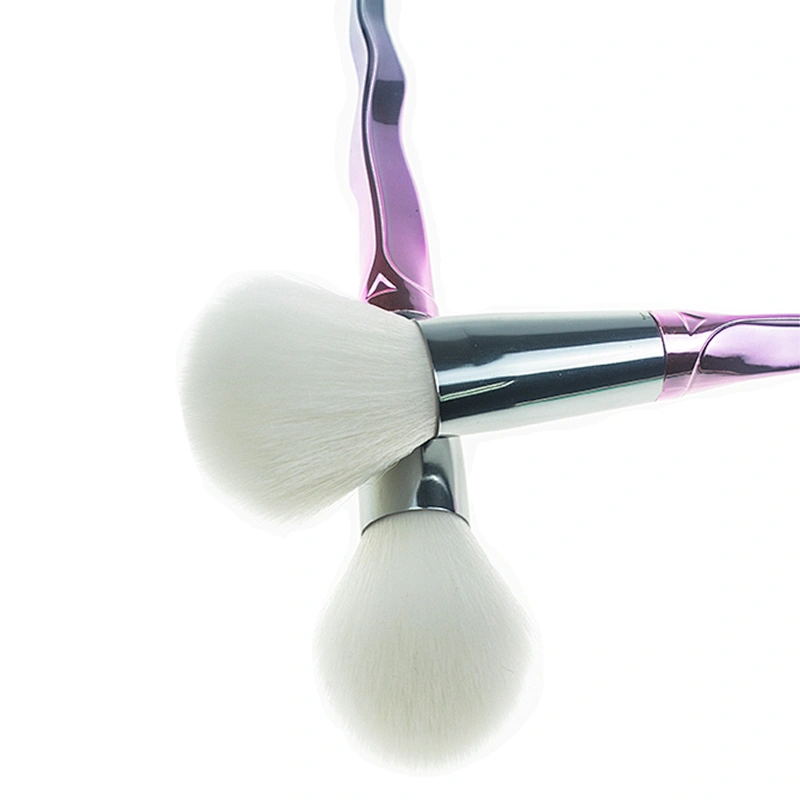 2018 Trending 5pcs Makeup Brush Sets With Synthetic Hair And Curve Design Handle