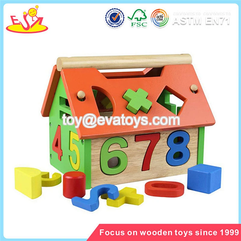 wholesale colorful wooden educational toy to exercise children's intelligence W11H002