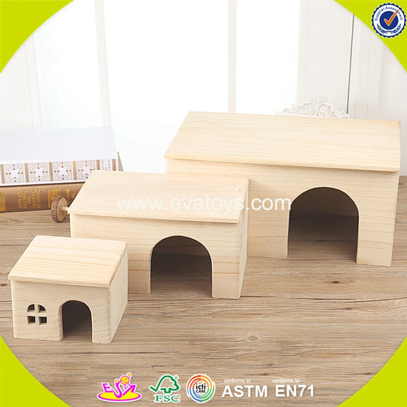 2018 New design wooden pet house lovely wooden pet house cute wooden pet house W06F019