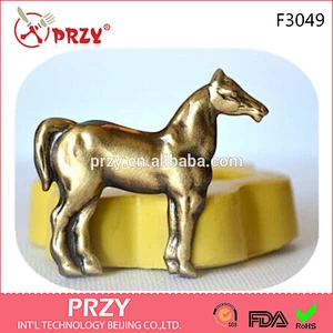 F3049 PRZY Horse Pony Equestrian Silicone Rubber Flexible Food Safe Mold Silicone Fondant Mold