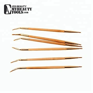 Makeup bent double ended angle lip eyeliner brush
