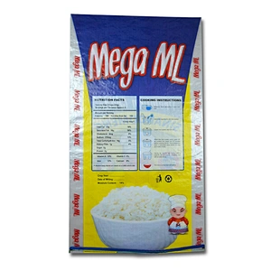 China supplier bopp laminated pp woven plastic rice packaging bag