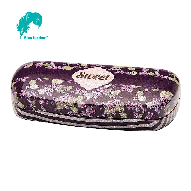 New Sweet Design Floral Hard Shell Glasses Case for Ladies