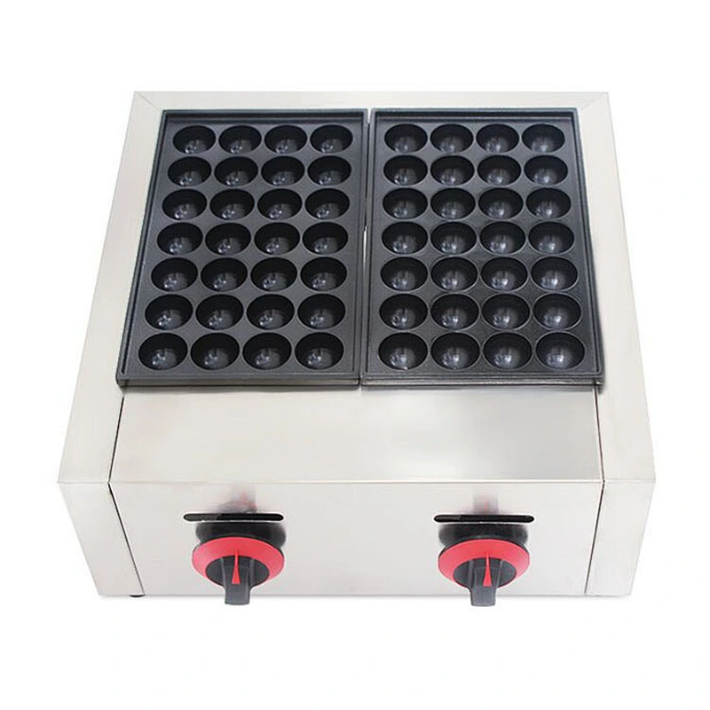 Popular Automatic Stainless Steel Commercial Takoyaki Making Machine and Gas Fish Ball Machine