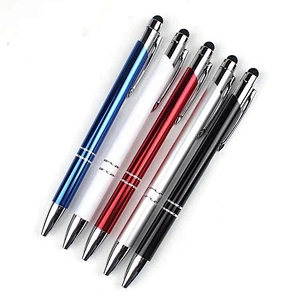 Newest Model Colored Micro Retractable two circle line pen