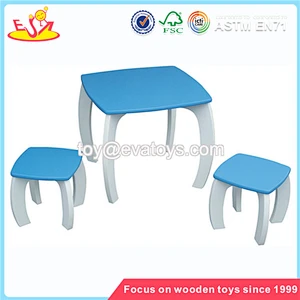 Wholesale hot sale PC green wooden kids table top quality wooden kids table W08G094