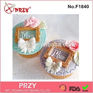 2015 newest new frame gum paste silicone fondant mold