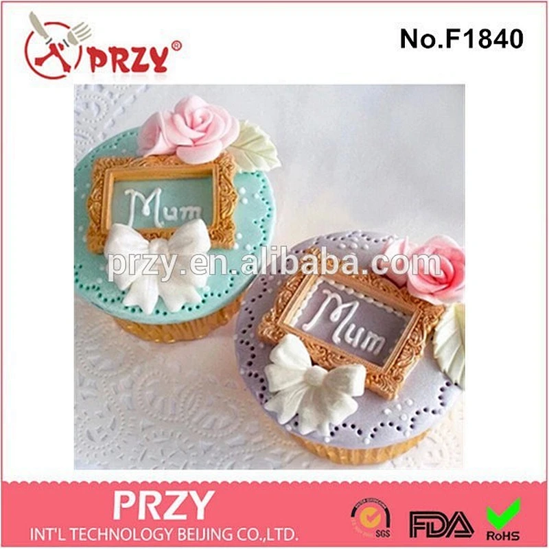 2015 newest new frame gum paste silicone fondant mold