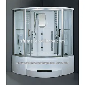 2 Person white wet steam room ducha bath shower cabin sauna