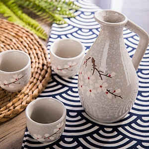 Top-quality chinese ceramic wine bottle 7-piece sets for decorate
