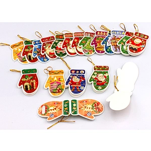China Suppliers Christmas GIfts Christmas Tree Decoration Pendant Blessing Cards Small Christmas Cards