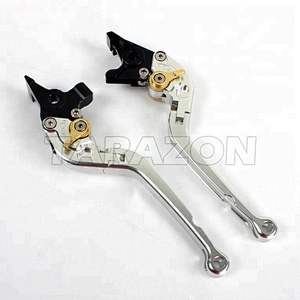 Long Folding Adjustable Aluminum Brake Clutch Lever For Yamaha FZS1000 Fazer