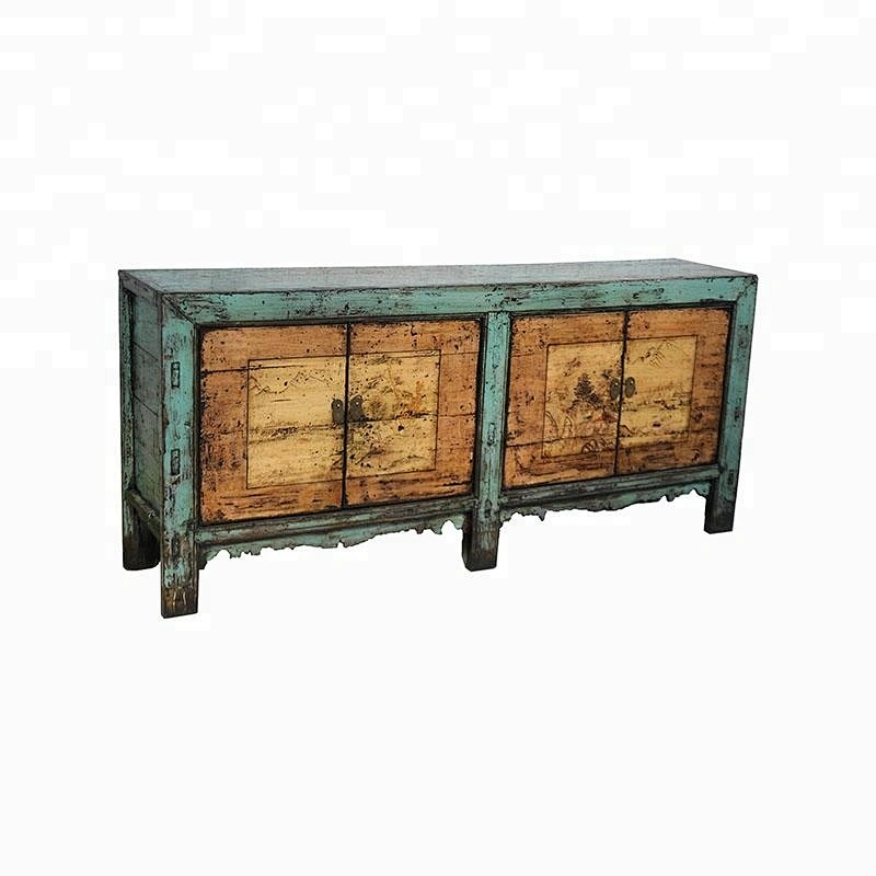 chinese old antique lacquered storage reclaimed sideboard furniture