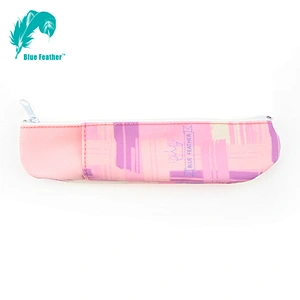 Hot sell oem custom printing canvas zipper pencil bag