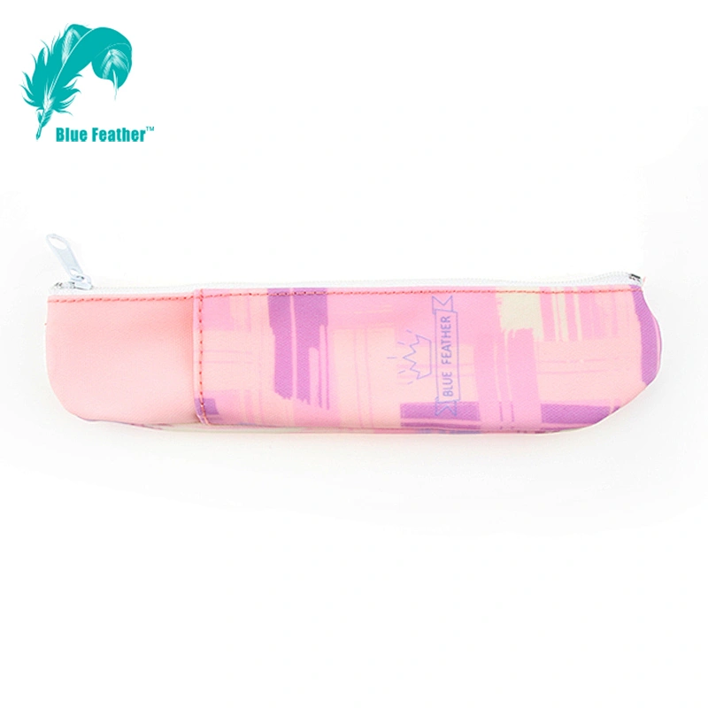 Hot sell oem custom printing canvas zipper pencil bag
