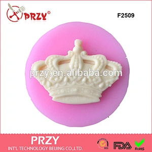 F2509 Soft Silicone crown Fondant Decorating Modelling cake mold,fondant mold,liquid silicone mold