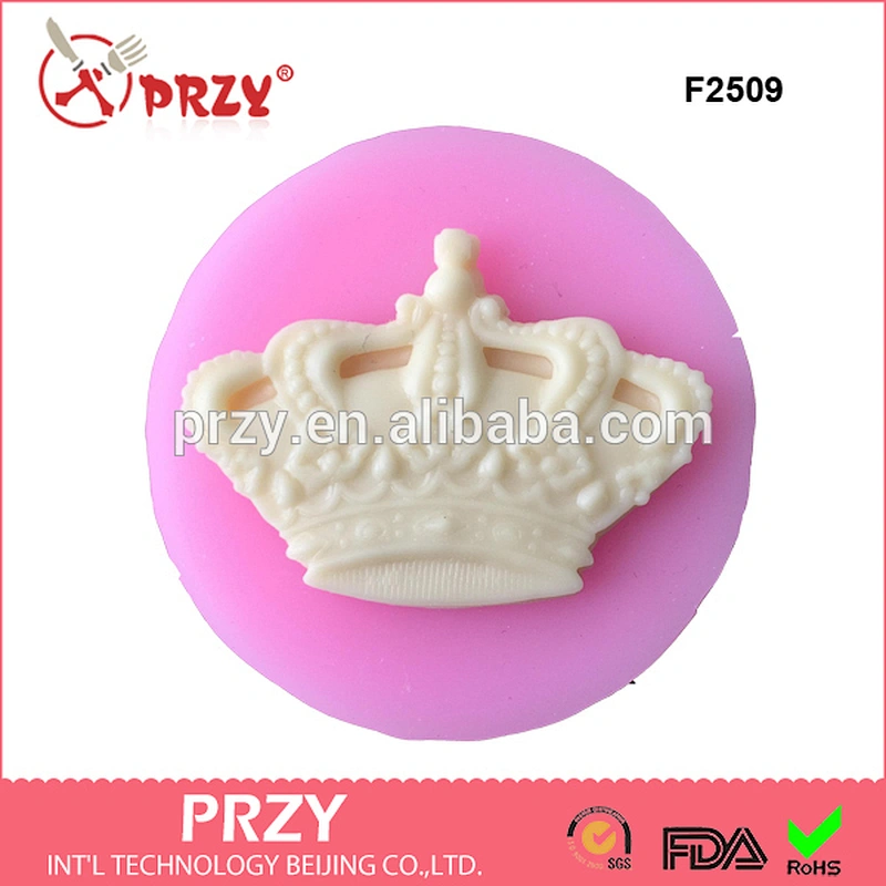 F2509 Soft Silicone crown Fondant Decorating Modelling cake mold,fondant mold,liquid silicone mold