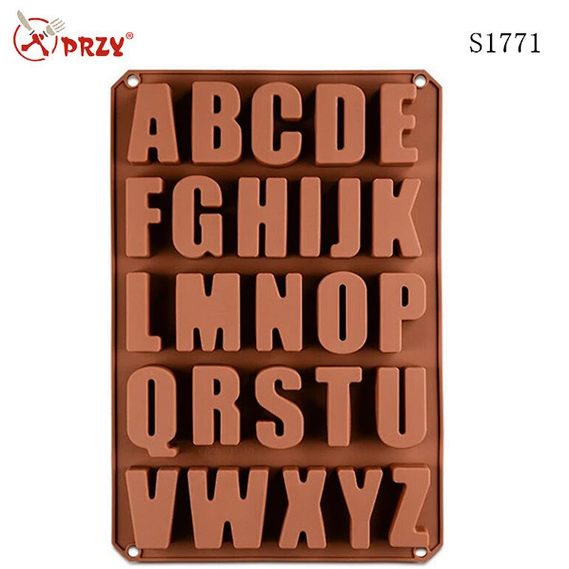 s1771 przy High quality silicone letter soap mold , wholesale letter soap tray mold