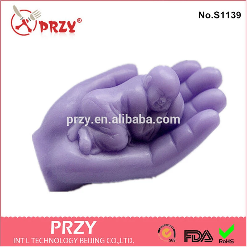 Silicone Sleeping Buddha 3D mold soap mold
