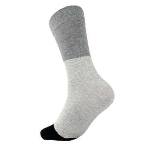 custom adult mens pure cotton pattern crew dress 100% organic cotton socks