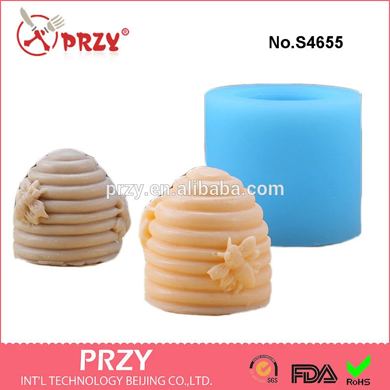 S4655 Cartoon bee Soap mold silicone mold for soap silicone bee soap mold