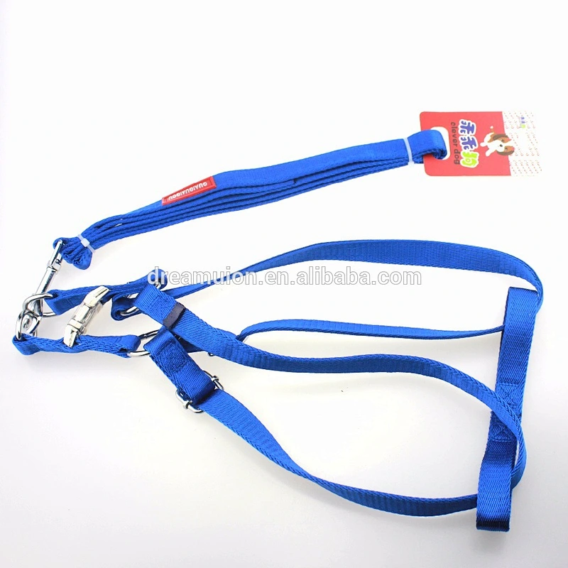 Pet Puppy Adjustable Nylon Harness with Lead leash Traction rope for Medium,Big Dog Cat