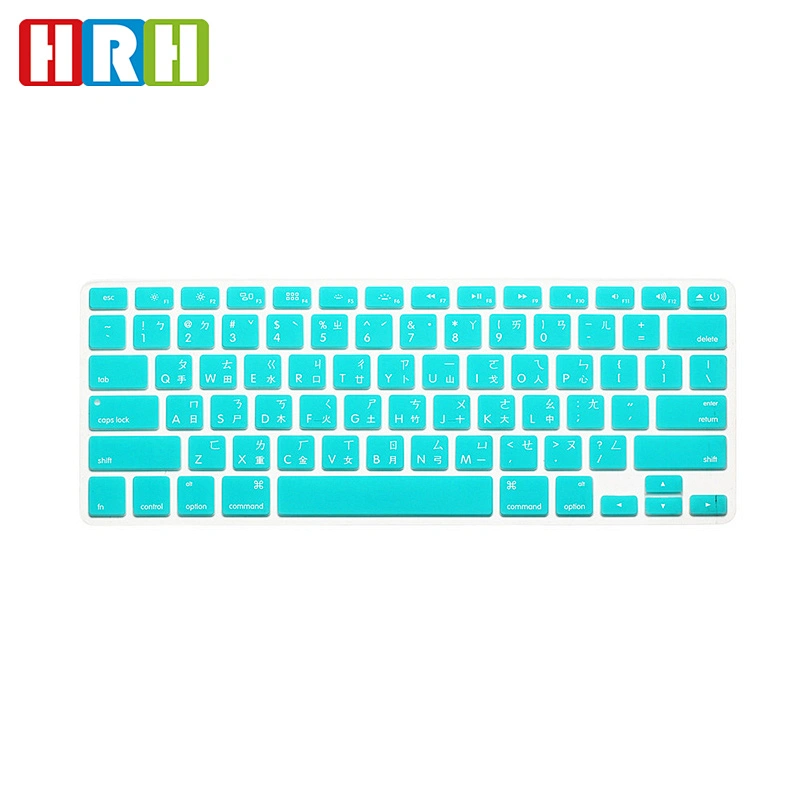 ODM Taiwanese Silicone Laptop Keyboard Skins custom keyboard cover for Macbook Air 11 Keyboard Protector English Version