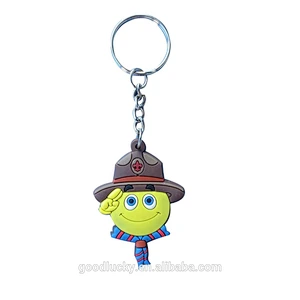 wholesale rubber keychains custom with 2/3D
