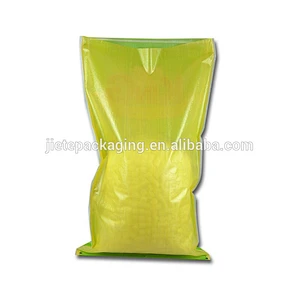 100% virgin polypropylene transparent recyclable bopp pp woven rice, grain packaging materials sacks bags 50kg