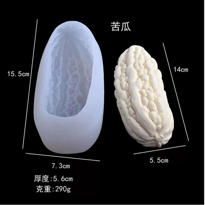 Balsam pear shape silicone soap mold