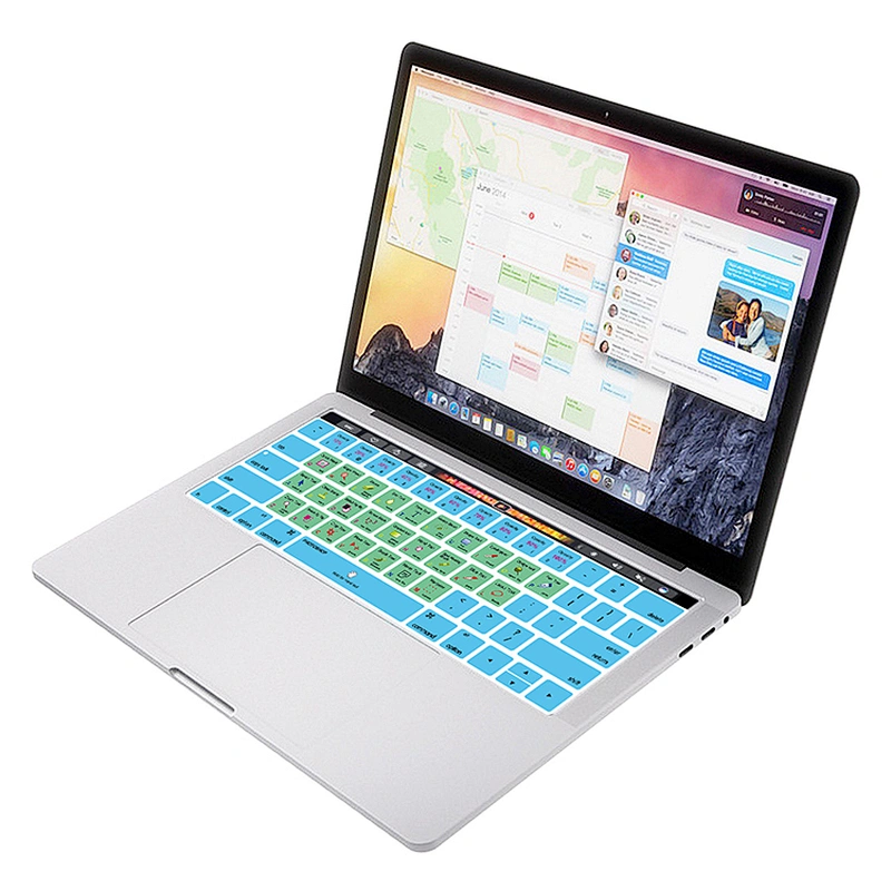 tpu film Keyboard Film for adobe Photo shop PS Shortcut Skin laptop keyboard for Mac book Pro 13
