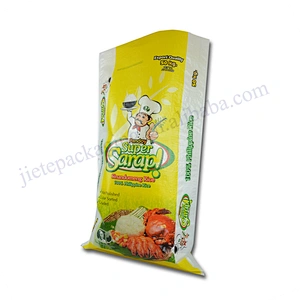 Bopp laminated pp woven rice packing bag sack 50kg agriculture use for export