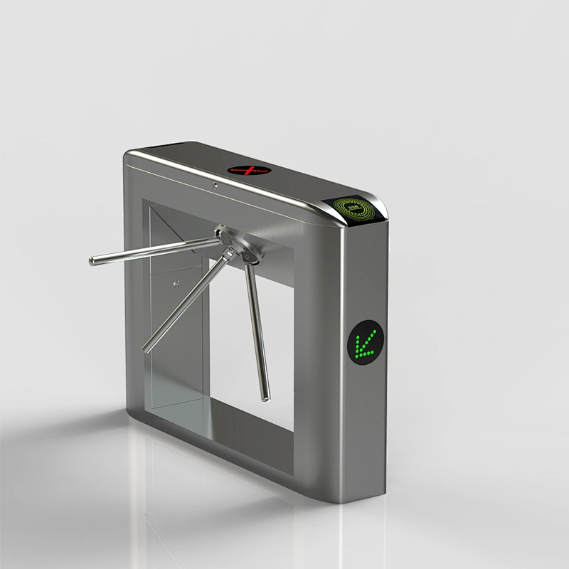 Access Control Pedestrian rfid/Fingerprint Barcode Reader Tripod Turnstile