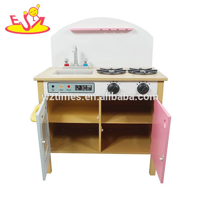 Nuevos juegos de cocina de juegos infantiles de madera en miniatura para la venta W10C330