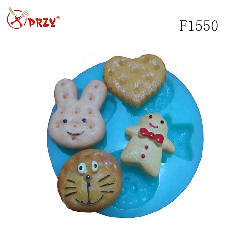 Candy Cookies Mold Fondant Silicone Chocolate Rabbit And Heart Shape Mold