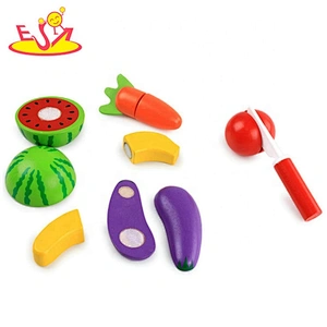 New hottest simulation pretend play wooden cutting fruit toy for kids W10B280