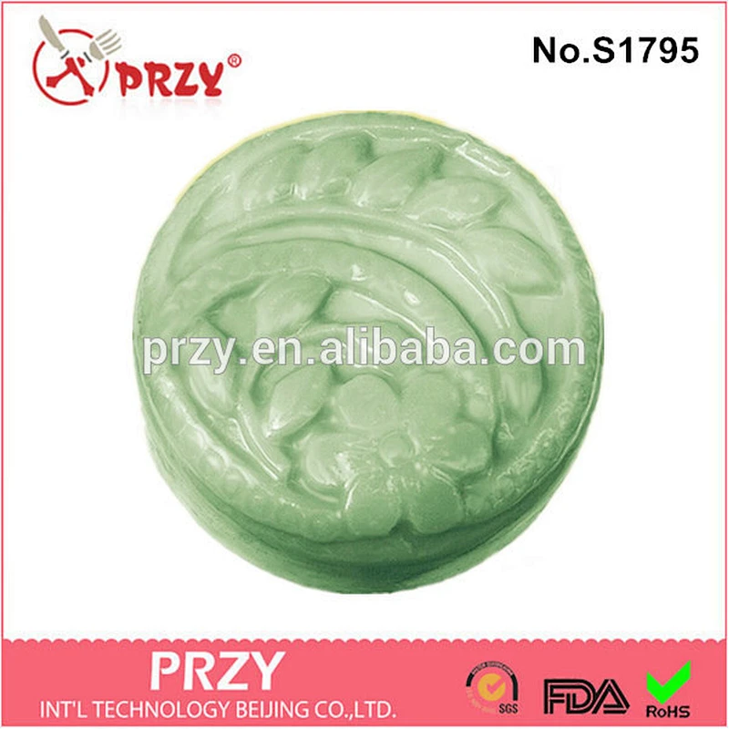 S1795 PRZY single cavity handmade round soap mold