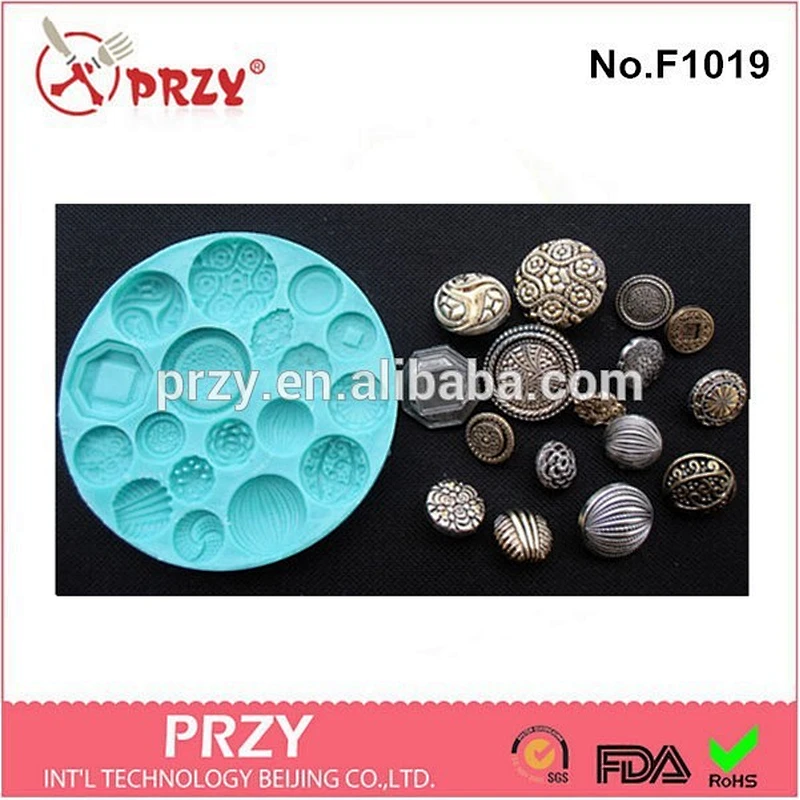 fondant silicone sweet molds ,button shaped silicone sweet molds