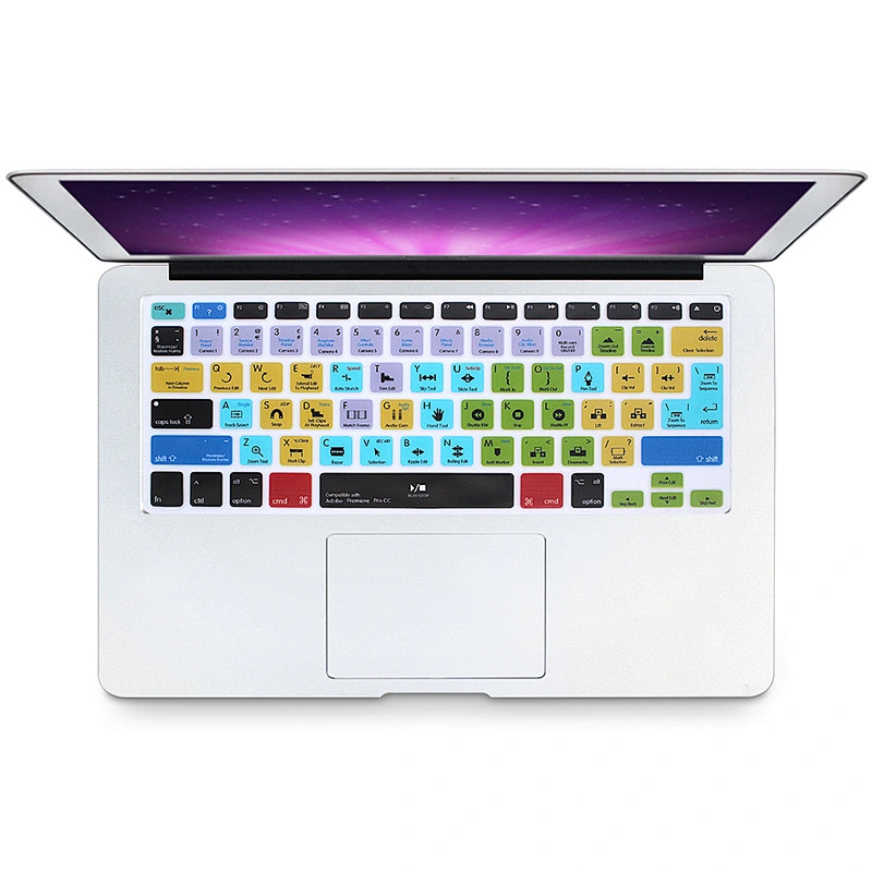 keyboard shortcuts skin for adobe premiere pro cc Functional Desktop Keyboard Covers For Mac Pro Laptop Waterproof Keyboard