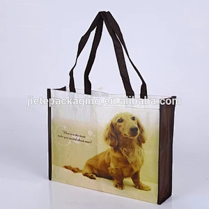 Advertising pp non woven reusable fashion shopping bag with printing