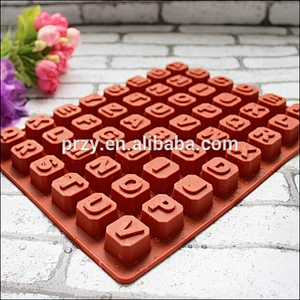 PRZY PR327 silicone letter mold for cake decorating