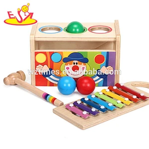 Wholesale classical kids wooden pound and tap music for education W07C071