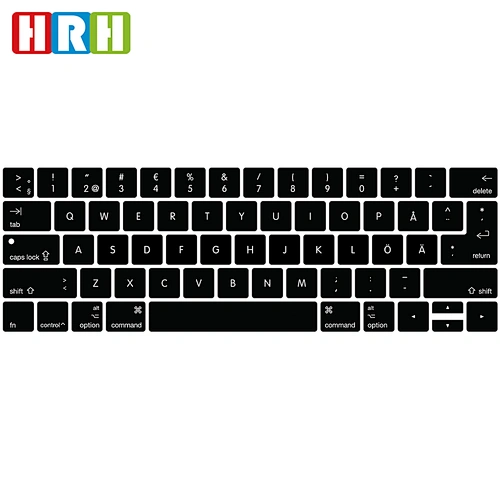 Laptop Semi Colors laptop swedish keyboard Skin Protector keyboard cover For Macbook Pro 13 15 Touch Bar