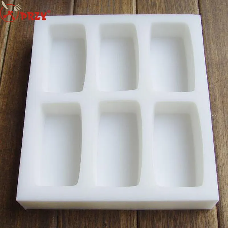 S2325 przy 4 cavity rectangle mold silicone mold for soap