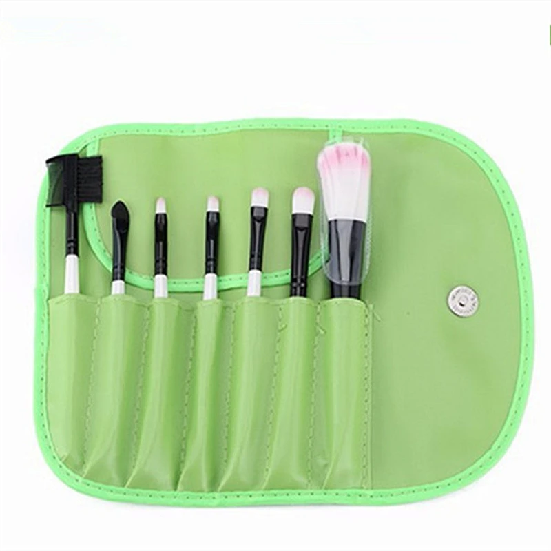 7pcs Professional Potable  makeup brushes sets with makeup bag for face make up beauty makeup brush tools