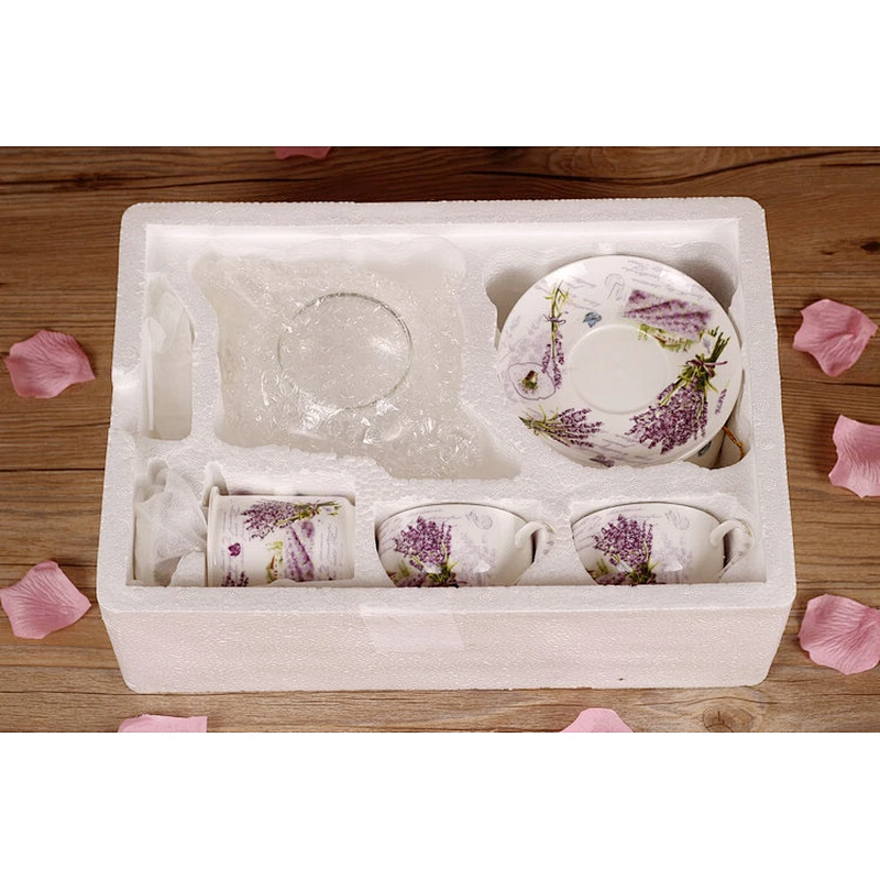 Factory wholesales price ceramic flower tea sets from china professional supplier