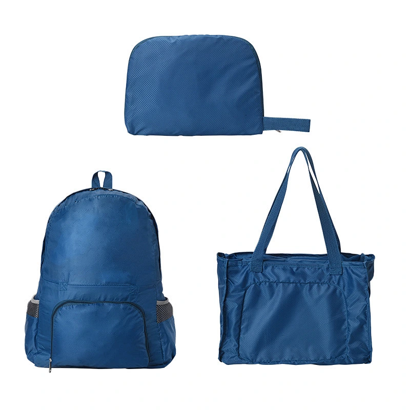Simple Portable Travel Storage Bag Waterproof Multifunctional Backpack Customized Logo Folding Hand Luggage Bags