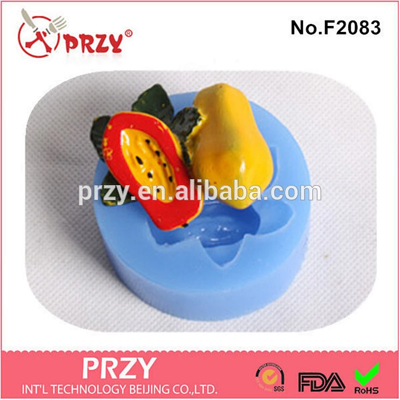F2083 PRZY Beijing decorative gum paste silicone fruit mold