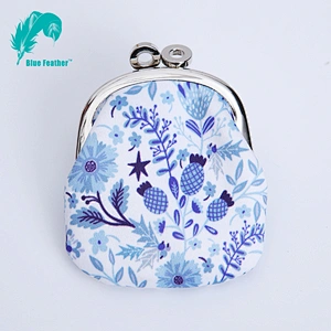 2018 factory custom coin purse pu leather purse