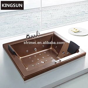 Brown Sex Massage Drop-in Swimming Pool 2 Person Acrylic Hot Tub Shell Sale